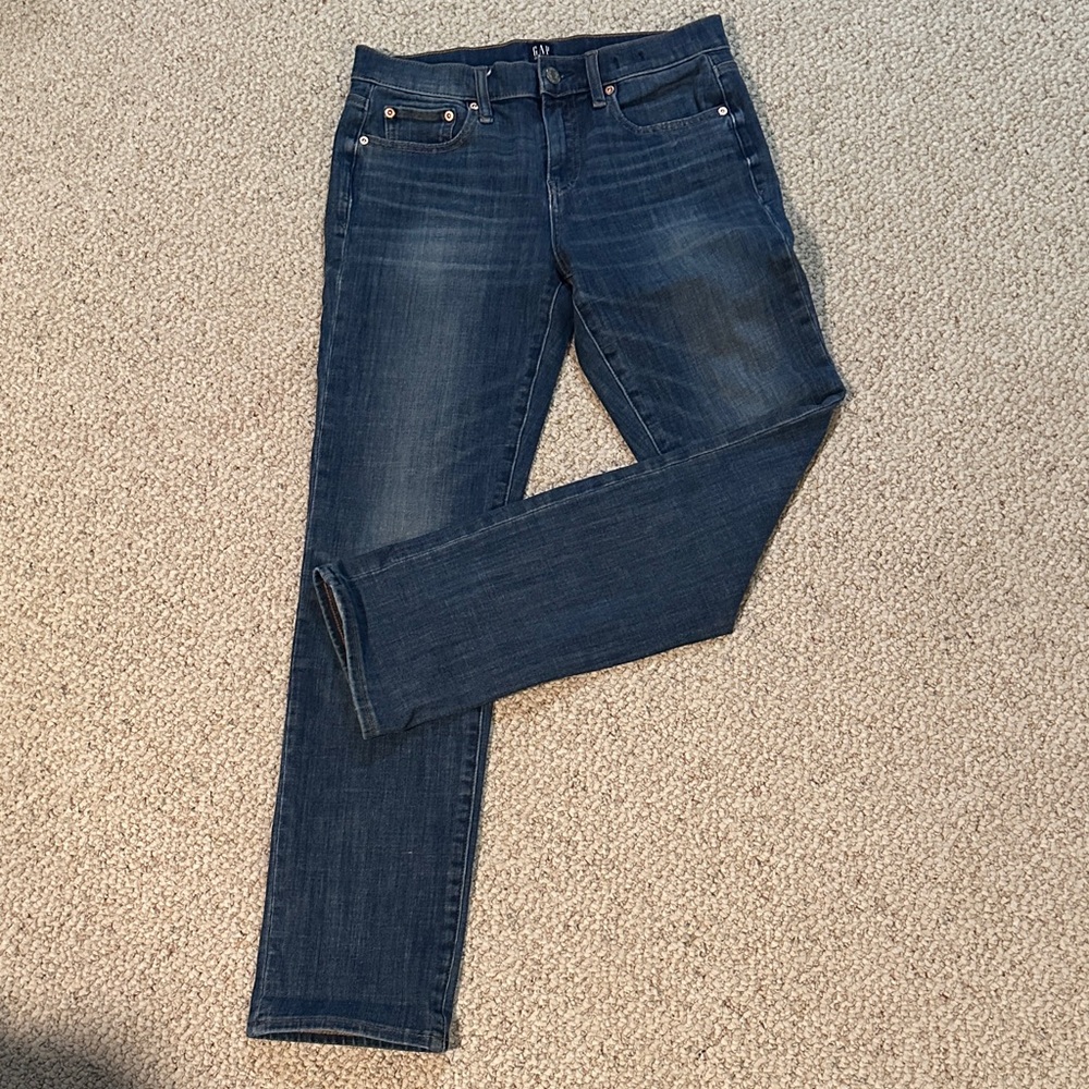 GAP Women's Straight Leg Jeans - Dark Blue